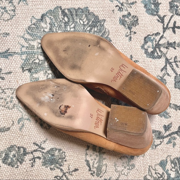 Wittner Tan Leather Suede Heeled Booties - Picture 5 of 11